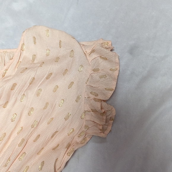 Sweet Magnolia Boho Peasant Orange Ombre Flutter Sleeve Tiered Maxi Dress - Picture 3 of 10